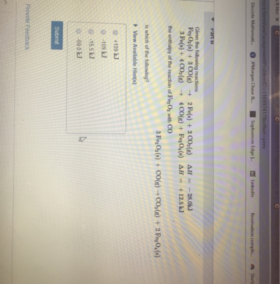 nyct/itemView?assignmentProblemlD-1169974178offset-prev ■Sophomore Edget.I Discrete Mathemati JPMorgan Chase &.. LinkedIn Res