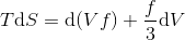 Tds = d(V f) +