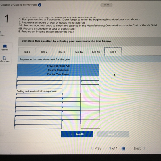 Chapter 3 Graded Homework Saved Minyum 2. Post your entries to T-accounts. (Dont forget to enter the beginning inventory bal