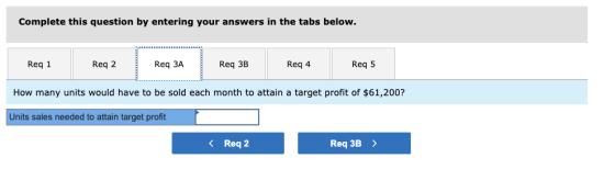 Complete this question by entering your answers in the tabs below. Reg 1 Reg 2 Req 3A Req 3B Req 4 Reg 5 How many units would