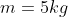 m=5kg