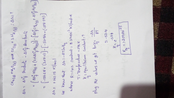keguilibrium Constant-? C9 -574