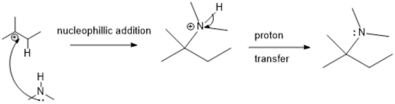 nucleophillic addition : N proton transfer