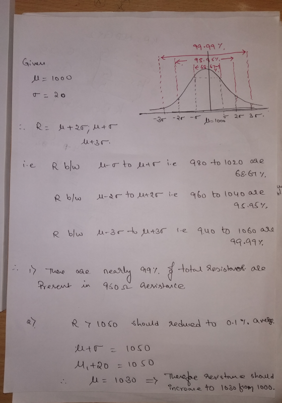 99.997, Given 95.95% ll=1000 20 ř 20 3r. -30 -20 - U-1008 R = +20, Mir u+3r. iie are R blw er to ear ie 980 to 1020 68.67%