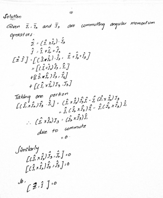 angular momentum commuting are Solution J, . To and ], Given Operators: . (د ) ء کے : + + زور + ,3+ 2] , و, ( ] [ در ورز ] =