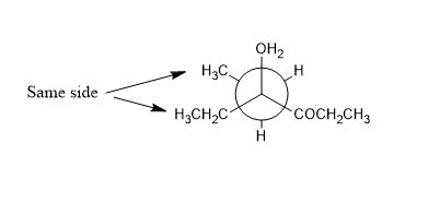OH2 Same side H₃th → H3CH2C c OCH2CH3 H