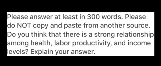 Please answer at least in 300 words. Please do NOT copy and paste from another source. Do you think that there is a strong re