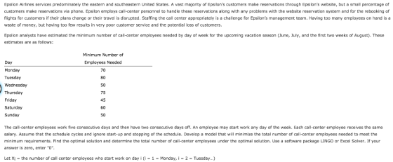 Epsilon Airlines services predominately the eastern and southeastern United States. A vast majority of Epsilons customers ma