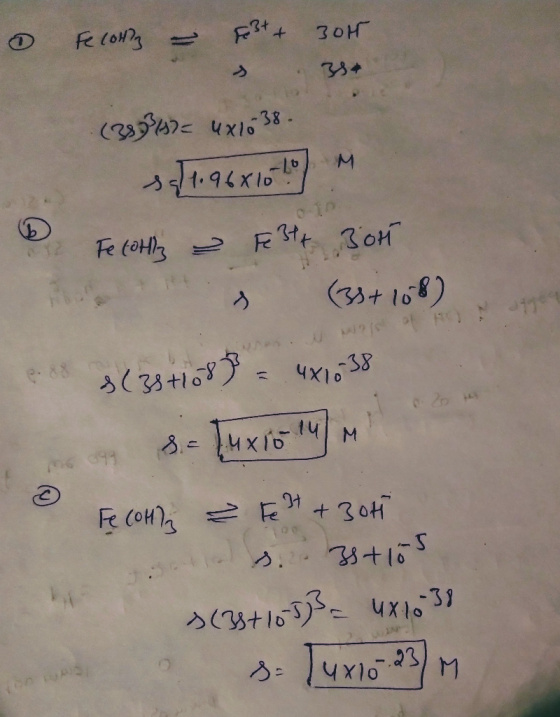 0 Fecolz - Fe3+ + 307 On & R ) wa (389347= 4X 1638 sa/1.968100 M Fe (otth a Fe 3+ Both (38+168) 3(38+1685 4X1638 8.- Luxio 14