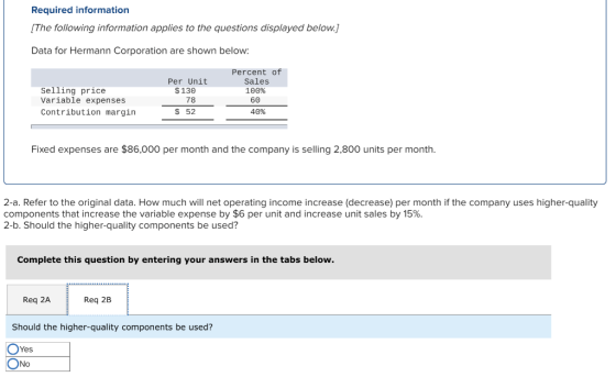 Required information [The following information applies to the questions displayed below.) Data for Hermann Corporation are s