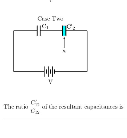 Case Two HE Hes к V The ratio C12 of the resultant capacitances is C12