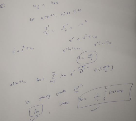 u = uun let urethe x(x) plt) Xtrexo Xllor xll nr cmx E An e Coretre aut hot hot sol state fraldre steady So, to t where Whe