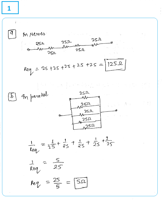 1 a In Newes 251 252 251 num 252 252 Req 225 +25 +25+25 +25=1252 251 [I] In paralel 2512 251 M 25.2. M 112512 1. t 1 Rea 1 25
