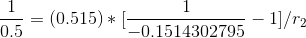 = (0.515) * :-0.1514302795 - 1/2