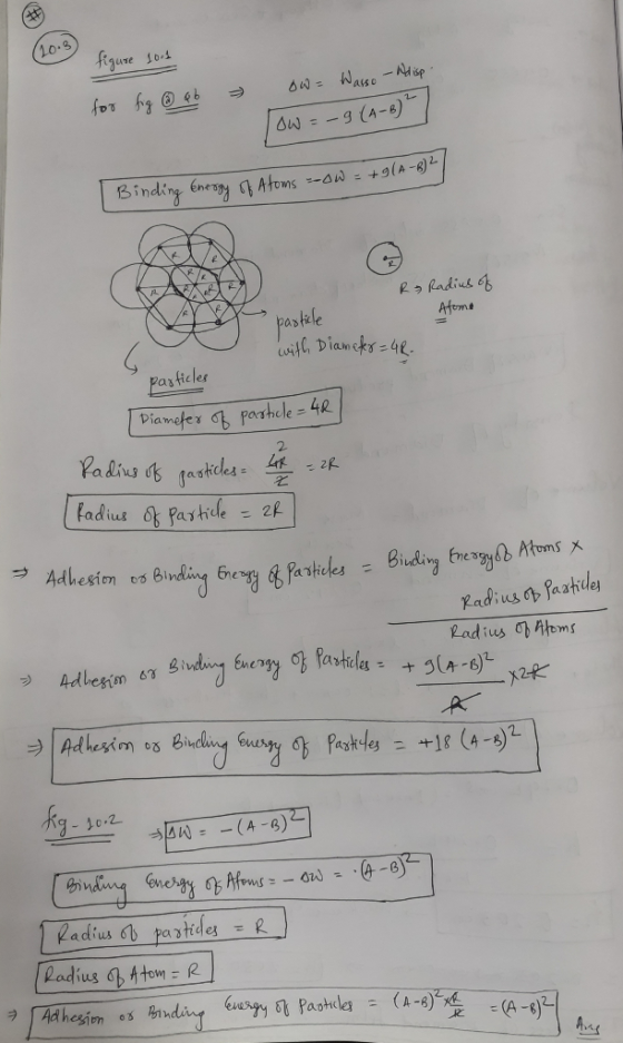 figure 1001 > for fig @ Qb DW = Wasso -Ndisp low -9 (4-6) = + 9(4-8) 2 Binding energy of atoms --OW R3 Radius of Atome a part