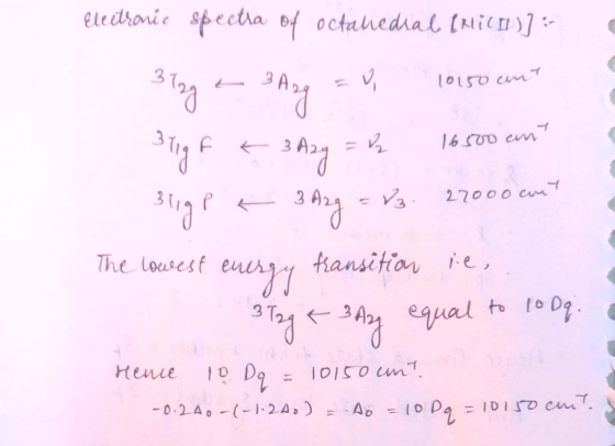 Electronic spectra of octahedial (kilo)]:- 12а — за 3 Tigt < 3 A2g = h его сам 16500 cant 3the P да я V 27ооо см The lowest