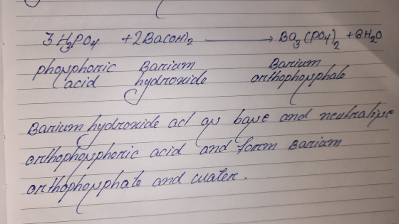 3 HP Ou phosphoric Cacid + Bacottle patriam hydrouide - Ва, срол), +6H,0 Barium, onthophouphale Barium hyolzoxide ad au boue