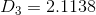 D_{3} = 2.1138