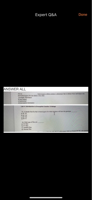 Expert Q&A Done ANSWER ALL