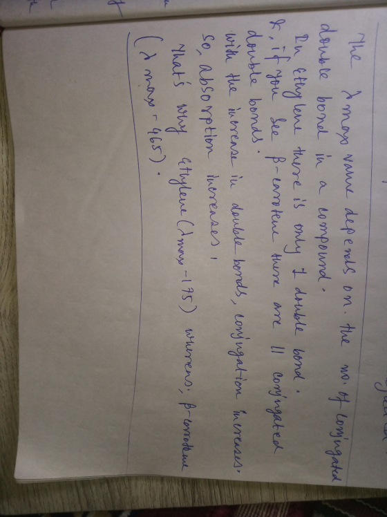 The Imax name depends on the no. of coringated double bond in a compound In Ethylene there is only I double bond. &, if you s