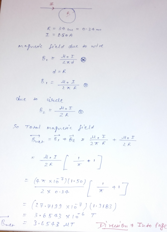 mPnec peld due to wi d=R olue ciele 2. 2 R MameH 2 R 2x 0,34. (27-7193 X1s*) (1.3183) 3-6543x106 = , ー
