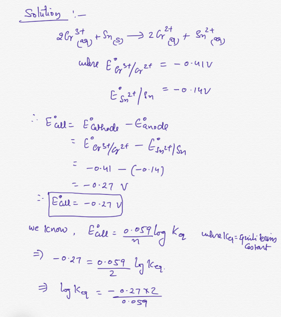 Salitoy- 2t 2+ 2 Gr 3t o14V 2t -Eanode EallEads Eonsyla 2f C014) -0-41 0-27 V o-27 V we lcnow, Ealu o.051 l Ka lrelardi bung