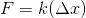 F= k(\Delta x)