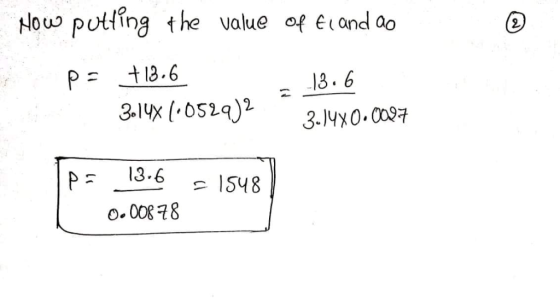 ou putfng the value at et and oo 2 PF 113.6 13.6 Злух 0.0097 p- 13-6 s1548 o.0088
