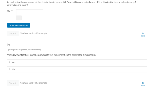 Second, enter the parameter of this distribution in terms of. Denote this parameter by me parameter, the mean). fthe distribu