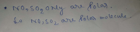 NO, so only are Polar. So no, so are Polas molecule