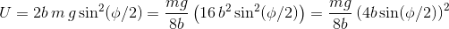 2b m g sin-(4) /2 16 b2 sin(6/2 8b 8b