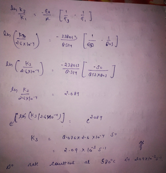 238013 8-314 -238613 X1.9 31 813 X 803 en ka 2.6x104 = .089 eles (ko|26)). eloon K3 = 8.676x2.6 X104 Si = 2.09 x 1635 consta