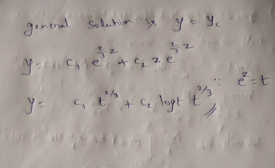 general Solution yeye 2 Yucetaze et al y = att + a logt