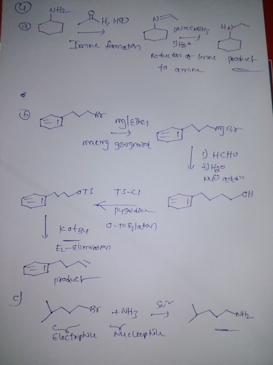 @ NH2 au HHO s N ONGENBH3 HN wacants Imine formation H2 Reducton o inne to amine pocduct De r making - A glethen goignaad ng