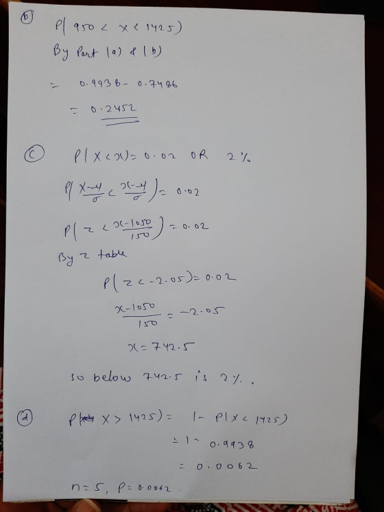 el aro LX21425) By Part 1a) & (6) 0.9936 - 0.7466 0.2452 PIXL=0.02 OR 2% Pl Xmye stad )= 0.02 to) - Z P LC-1050 - 0.02 By 2 t