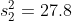 85 = 27.8