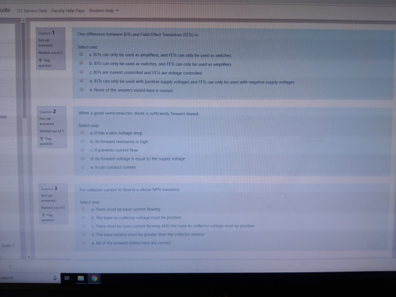 odle IST Service Desk Faculty Help Page Student Help One difference between BJTs and Field Effect Transistors (FETs) is Selec