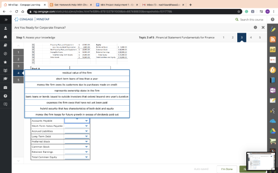 * MindTap - Cengage Learning M Inbox (1) - nashikavw@hawaii.ec x C Get Homework Help With Cher x E Mini Project Assignment 1-