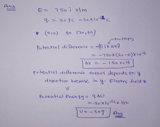 Potential difference __cǐx6x)) Potenttal lifference doesnt cderends m