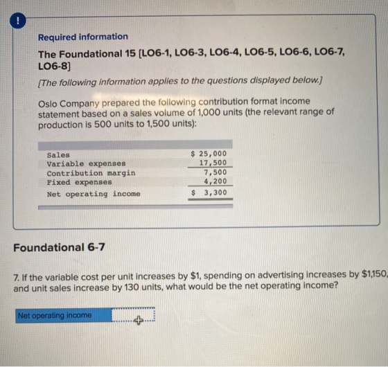 Required information The Foundational 15 (LO6-1, LO6-3, LO6-4, LO6-5, LO6-6, LO6-7, LO6-8] [The following information applies