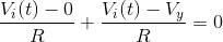 Vi(t) – 0 vi(t) – Vy - 0