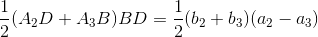 (A2D + 43B)BD = -(62 +63)(az – a3)