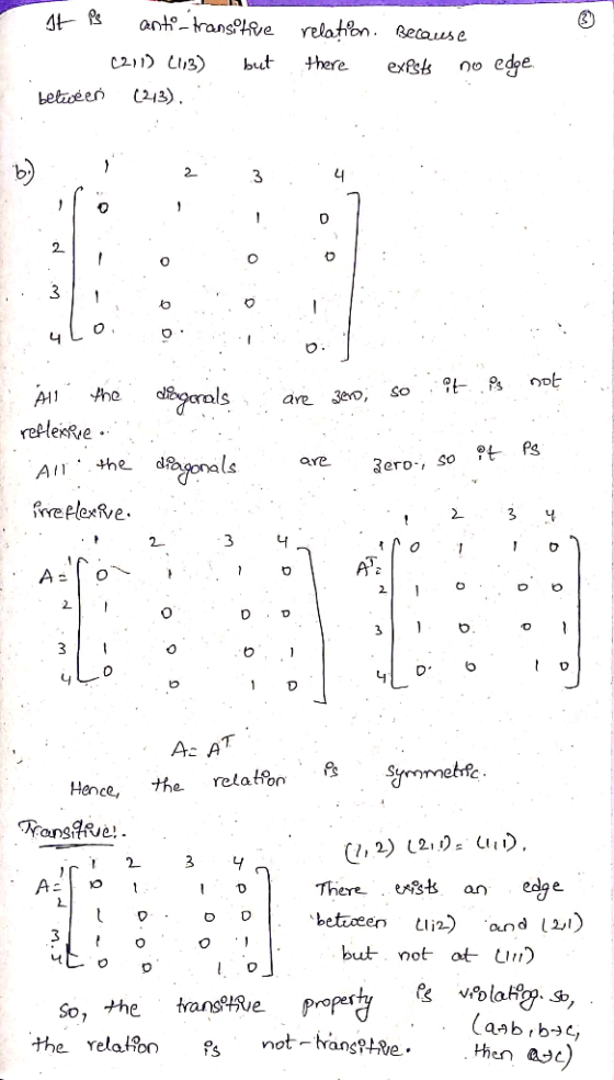 anto-transRve relation Betouse but there no edpe exPsts (243) betaoeen 3 3 erals he SO are reflexRie onals SC are the 3ero Al