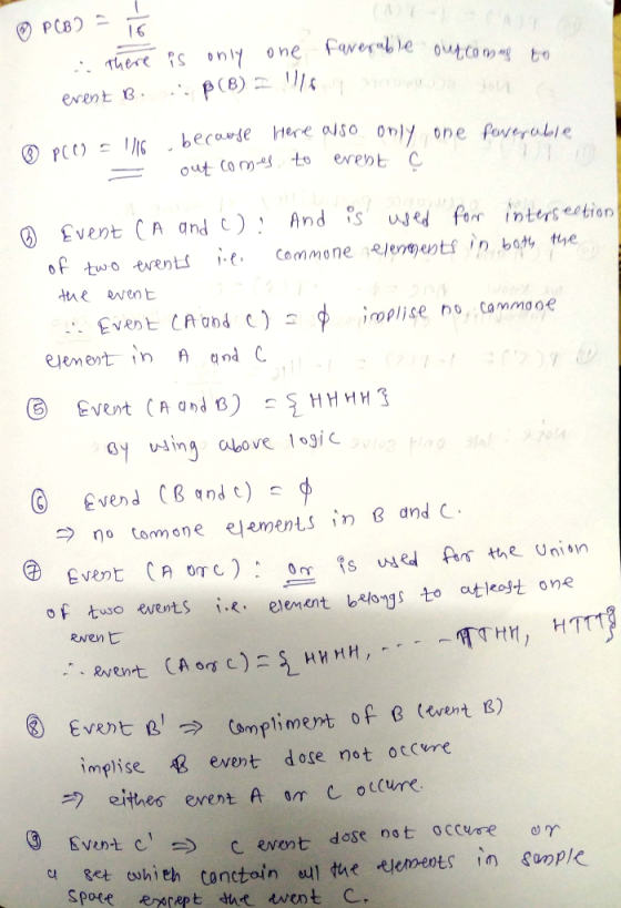 A There S nly one Faverable ut com to PCB) 16 p(B) erent B becarse Here also only one feverulle PCC) erent C out Comesto Even