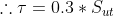 т=0.3 * Sut