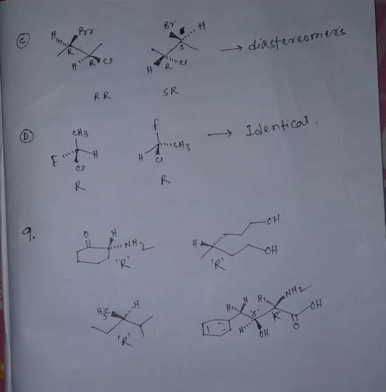 Br é diastereomere RICO RR SR RR SR Identical. w -OH 11 h NH2 ОН Het Hiu anda