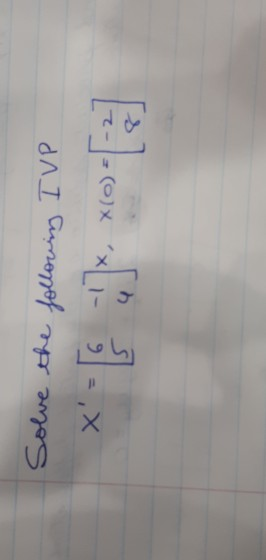 Solve the following I VP x:]xof]
