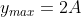 y_{max}=2A