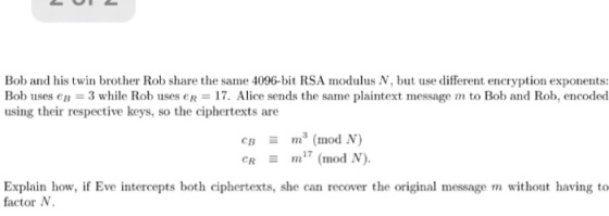 Bob and his twin brother Rob share the same 4096-b