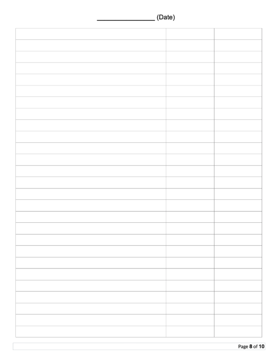 (Date) Page 8 of 10